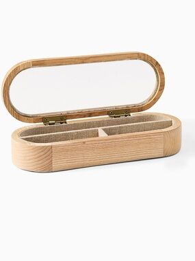 West Elm Ash Wood Jewelry Box